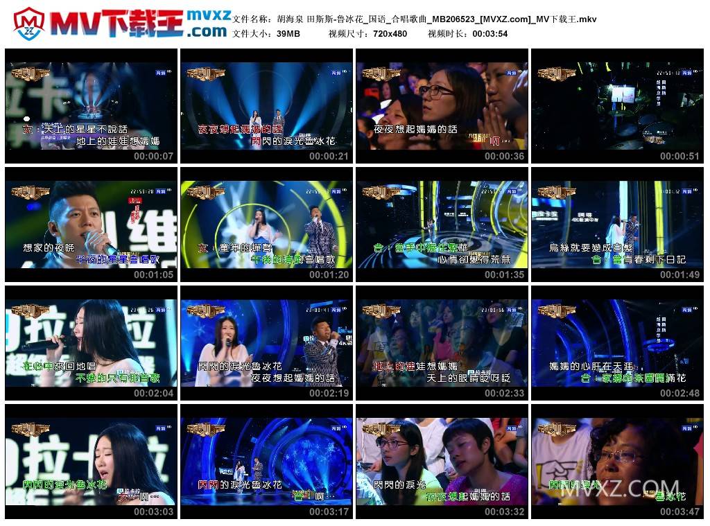 胡海泉 田斯斯-鲁冰花_国语_合唱歌曲_MB206523